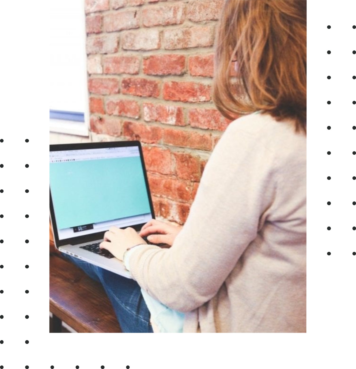 woman working on computer