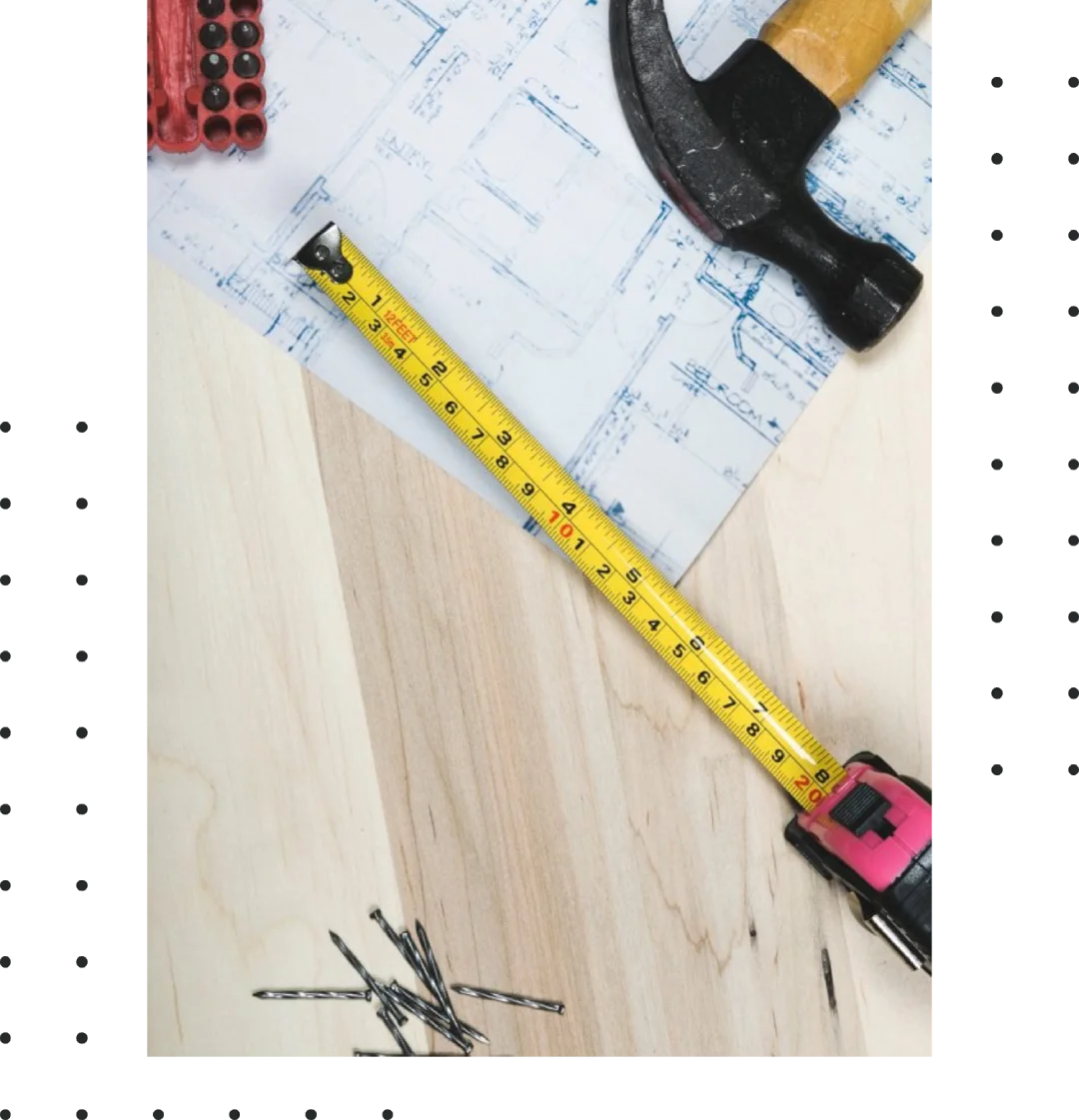bluepirnt with tools